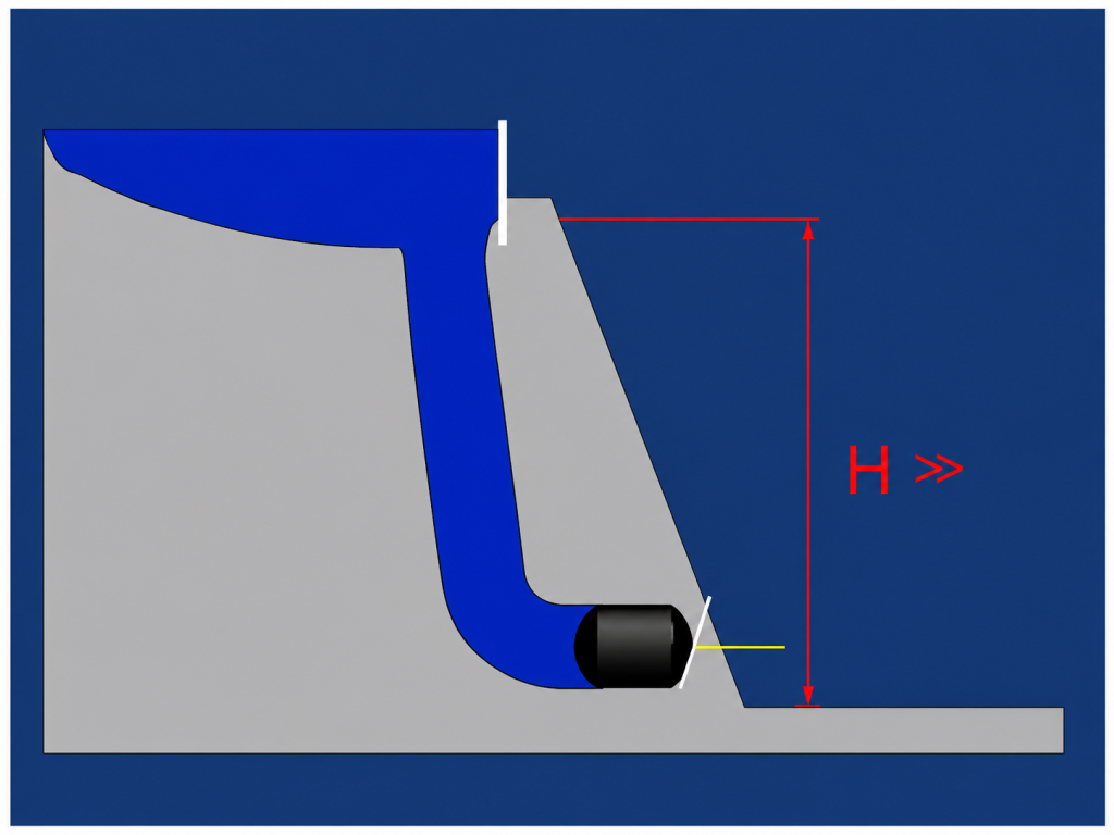 disegno tecnico palloni otturatori alta pressione serie hp 6 – 12 bar